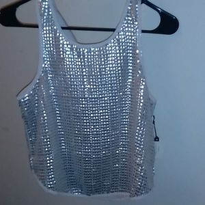 Price Firm Woven top Sea Shell Silver